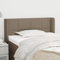 JUNG Vida Kopfteil mit Ohren Taupe 103x16x78/88 cm Stoff