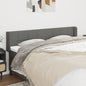 JUNG Vida Kopfteil mit Ohren Dunkelgrau 203x16x78/88 cm Stoff