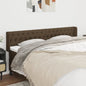 JUNG Vida Kopfteil mit Ohren Dunkelbraun 183x16x78/88 cm Stoff
