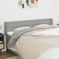 JUNG Vida Kopfteil mit Ohren Hellgrau 183x16x78/88 cm Stoff
