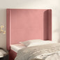JUNG Vida Kopfteil mit Ohren Rosa 103x16x118/128 cm Samt