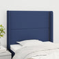 JUNG Vida Kopfteil mit Ohren Blau 93x16x118/128 cm Stoff