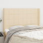 JUNG Vida Kopfteil mit Ohren Creme 147x16x118/128 cm Stoff