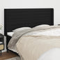 JUNG Vida Kopfteil mit Ohren Schwarz 183x16x118/128 cm Stoff