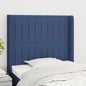 JUNG Vida Kopfteil mit Ohren Blau 103x16x118/128 cm Stoff