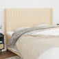 JUNG Vida Kopfteil mit Ohren Creme 163x16x118/128 cm Stoff