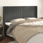 JUNG Vida Kopfteil mit Ohren Dunkelgrau 183x16x118/128 cm Samt