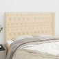 JUNG Vida Kopfteil mit Ohren Creme 147x16x118/128 cm Stoff