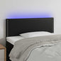 JUNG Vida LED Kopfteil Schwarz 90x5x78/88 cm Kunstleder