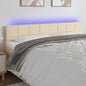 JUNG Vida LED Kopfteil Creme 200x5x78/88 cm Stoff