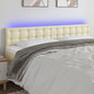 JUNG Vida LED Kopfteil Creme 180x5x78/88 cm Kunstleder