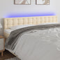 JUNG Vida LED Kopfteil Creme 180x5x78/88 cm Stoff