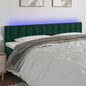 JUNG Vida LED Kopfteil Dunkelgrün 200x5x78/88 cm Samt