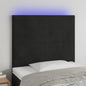 JUNG Vida LED Kopfteil Schwarz 100x5x118/128 cm Samt