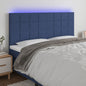 JUNG Vida LED Kopfteil Blau 160x5x118/128 cm Stoff
