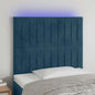 JUNG Vida LED Kopfteil Dunkelblau 90x5x118/128 cm Samt