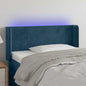 JUNG Vida LED Kopfteil Dunkelblau 103x16x78/88 cm Samt