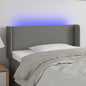 JUNG Vida LED Kopfteil Dunkelgrau 103x16x78/88 cm Stoff