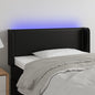 JUNG Vida LED Kopfteil Schwarz 83x16x78/88 cm Kunstleder