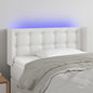 JUNG Vida LED Kopfteil Weiß 93x16x78/88 cm Kunstleder
