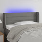 JUNG Vida LED Kopfteil Dunkelgrau 103x16x78/88 cm Stoff