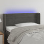 JUNG Vida LED Kopfteil Dunkelgrau 93x16x78/88 cm Samt