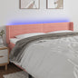 JUNG Vida LED Kopfteil Rosa 203x16x78/88 cm Samt