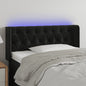 JUNG Vida LED Kopfteil Schwarz 103x16x78/88 cm Samt
