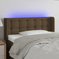 JUNG Vida LED Kopfteil Dunkelbraun 93x16x78/88 cm Stoff