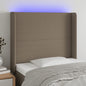 JUNG Vida LED Kopfteil Taupe 103x16x118/128 cm Stoff