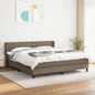 JUNG Vida Boxspringbett mit Matratze Taupe 180x200 cm Stoff