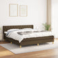 JUNG Vida Boxspringbett mit Matratze Dunkelbraun 160x200 cm Stoff