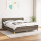 JUNG Vida Boxspringbett mit Matratze Taupe 180x200 cm Stoff