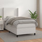 JUNG Vida Boxspringbett mit Matratze Weiß 100x200 cm Kunstleder