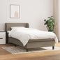 JUNG Vida Boxspringbett mit Matratze Taupe 90x200 cm Stoff