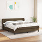 JUNG Vida Boxspringbett mit Matratze Dunkelbraun 160x200 cm Stoff