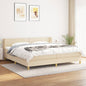 JUNG Vida Boxspringbett mit Matratze Creme 200x200 cm Stoff