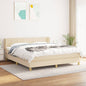 JUNG Vida Boxspringbett mit Matratze Creme 160x200 cm Stoff