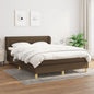 JUNG Vida Boxspringbett mit Matratze Dunkelbraun 140x200 cm Stoff