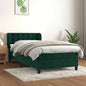 JUNG Vida Boxspringbett mit Matratze Dunkelgrün 80x200 cm Samt