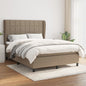 JUNG Vida Boxspringbett mit Matratze Taupe 140x190 cm Stoff