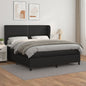 JUNG Vida Boxspringbett mit Matratze Schwarz 180x200 cm Kunstleder