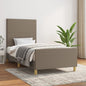 JUNG Vida Bettgestell ohne Matratze Taupe 80x200 cm Stoff