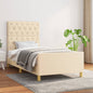 JUNG Vida Bettgestell ohne Matratze Creme 80x200 cm Stoff