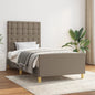 JUNG Vida Bettgestell ohne Matratze Taupe 90x200 cm Stoff