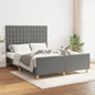 JUNG Vida Bettgestell ohne Matratze Dunkelgrau 140x200 cm Stoff