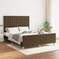 JUNG Vida Bettgestell ohne Matratze Dunkelbraun 140x200 cm Stoff