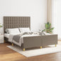 JUNG Vida Bettgestell ohne Matratze Taupe 140x200 cm Stoff