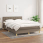JUNG Vida Boxspringbett mit Matratze Taupe 140x200 cm Stoff