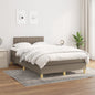 JUNG Vida Boxspringbett mit Matratze Taupe 120x200 cm Stoff